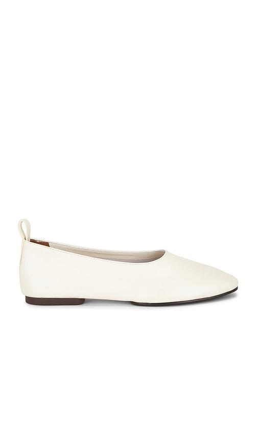 madewell freja flat in white. - size 6 (also in 6.5)