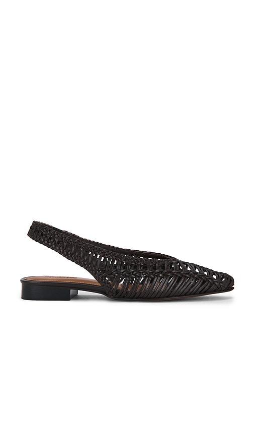 madewell harper sling flat in chocolate. - size 6 (also in 7)