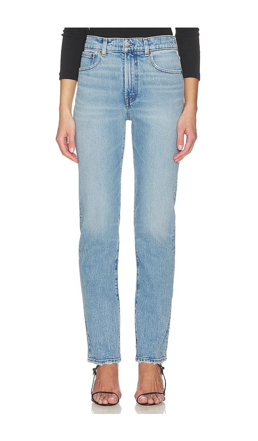 madewell longline straight jeans in blue. - size 24 (also in 26, 29, 30, 31)