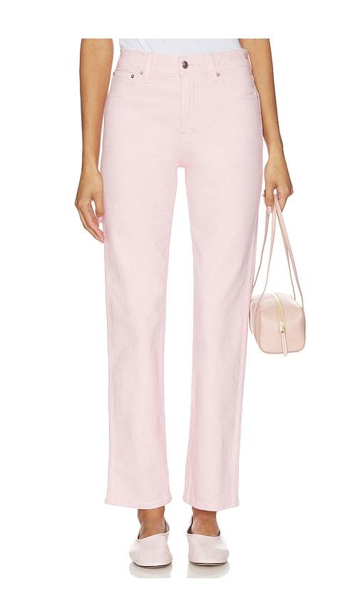 madewell longline straight jeans in pink. - size 26 (also in 27, 28, 32)