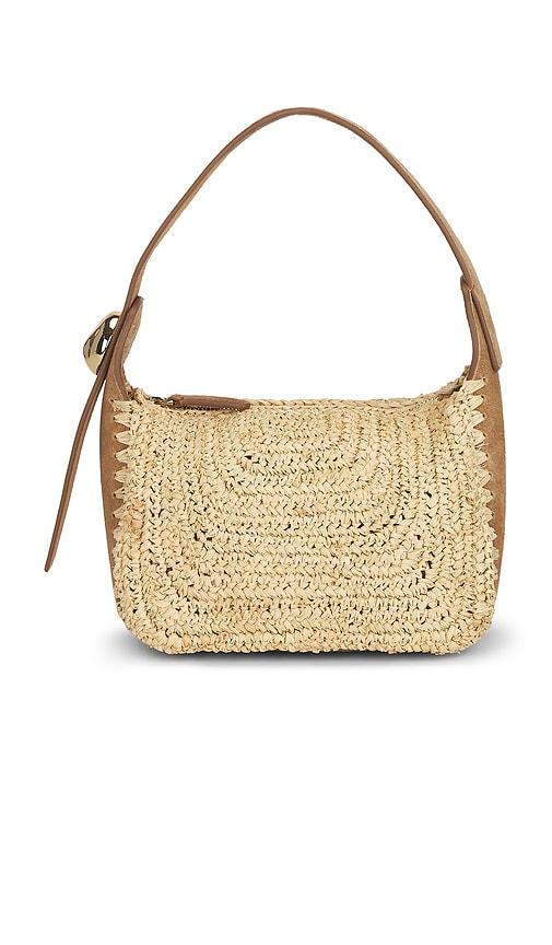 madewell organic drop handheld bag in neutral.