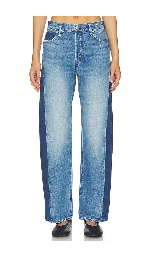 madewell pieced barrel jeans in blue. - size 25 (also in 33)