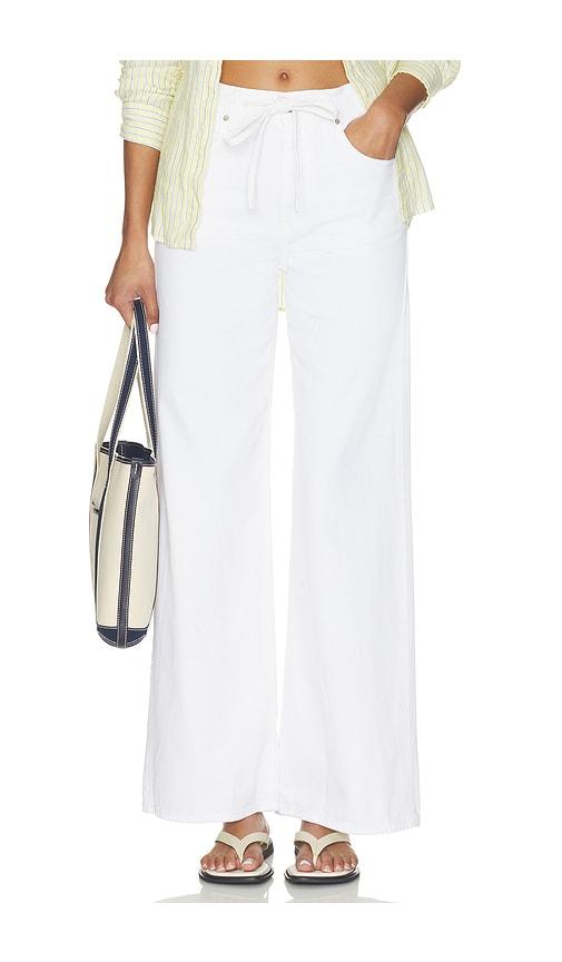 madewell the ultimate wide leg jean in white. - size 31 (also in 33)