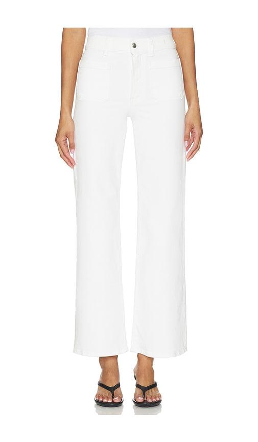 madewell the wide leg with patch pocket jeans in white. - size 31 (also in 32, 33)