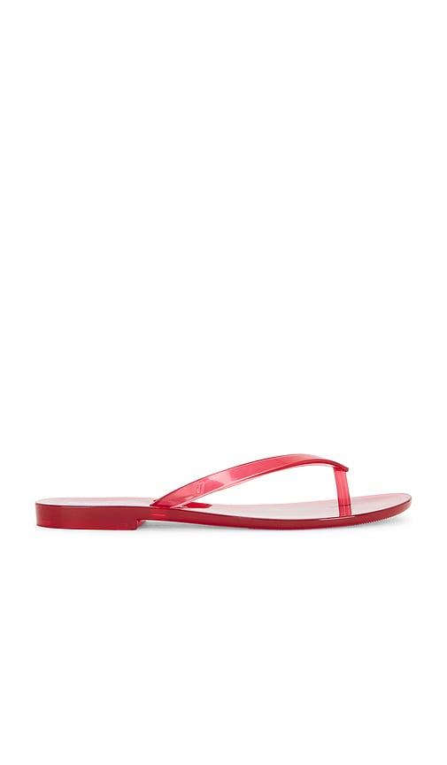 madewell x melissa jelly thong flip flop in red. - size 5 (also in 7)