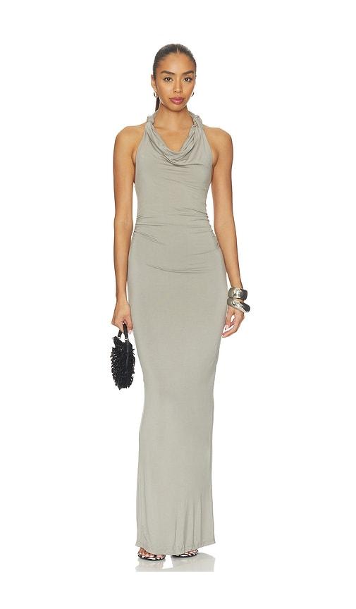 madison the label clemence dress in grey. - size l (also in xs, s, m, xl)