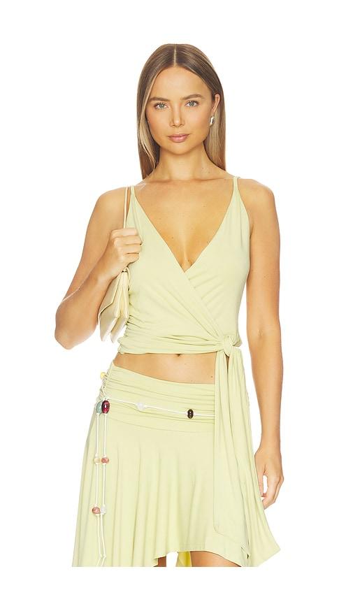 madison the label kara top in lemon. - size l (also in m, s, xl, xs)