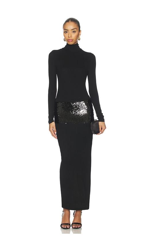 madison the label mercer maxi dress in black. - size s (also in xs)
