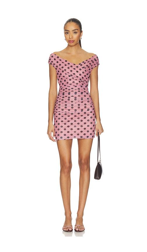 madison the label polina mini dress in pink. - size l (also in xs, s, m, xl)