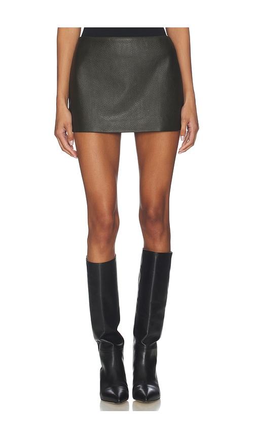 madison the label rory mini skirt in green. - size l (also in xs, s, m)