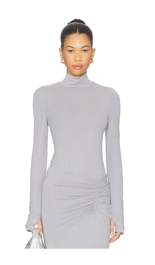 madison the label tavi bodysuit in grey. - size l (also in xs, s, m)