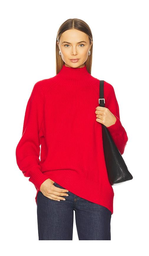 madison the label thala knit sweater in red. - size s (also in xs)