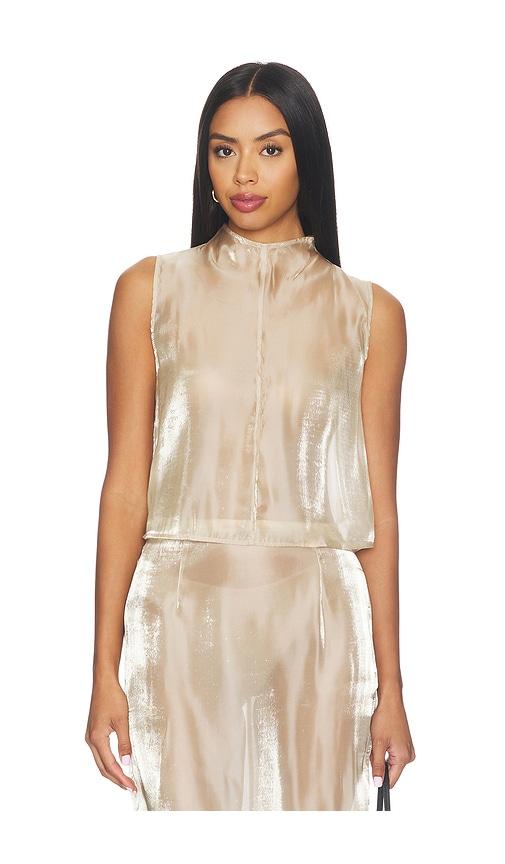 madison the label x revolve knox top in beige. - size l (also in m, s, xs)