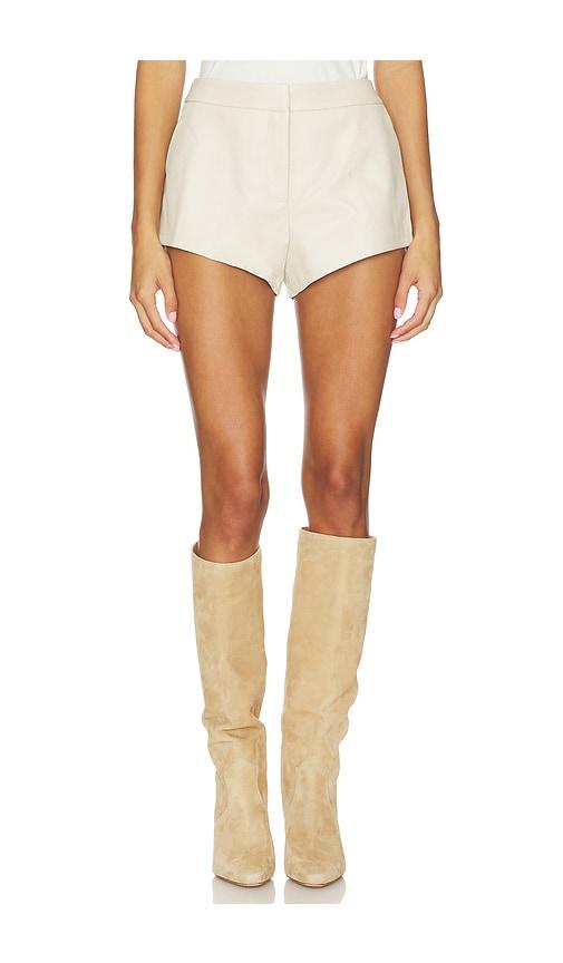 madison the label x revolve micro short in cream. - size l (also in xs, s, m, xl/1x)