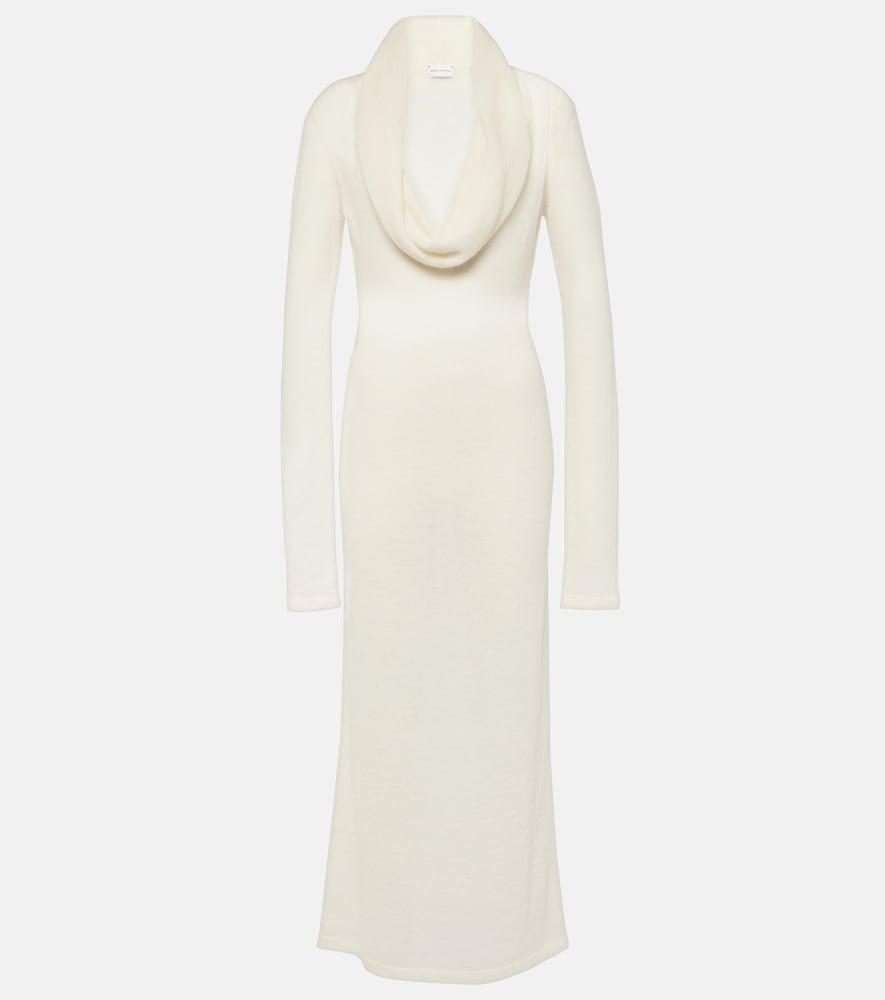 magda butrym alpaca-blend knitted maxi dress
