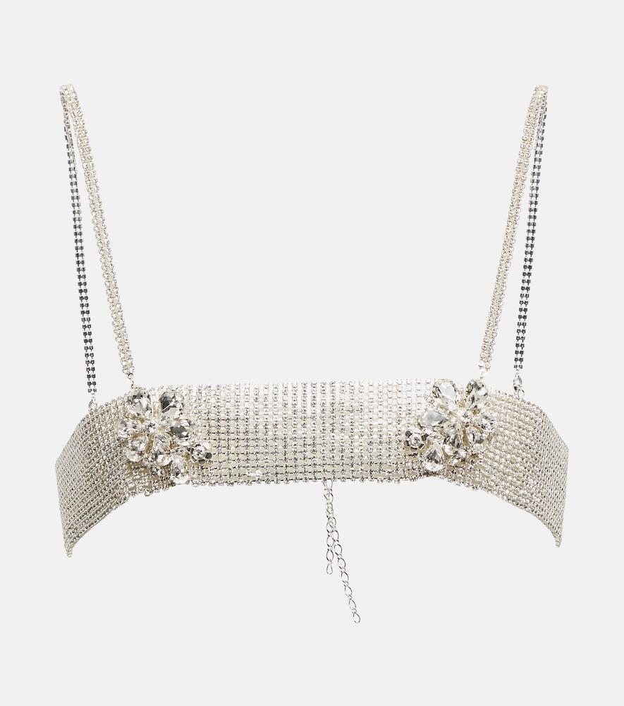 magda butrym bandeau crystal jewelry top