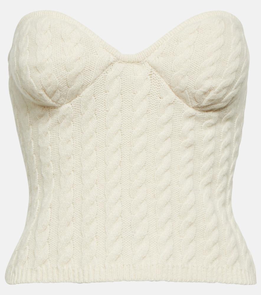 magda butrym cable-knit tube top