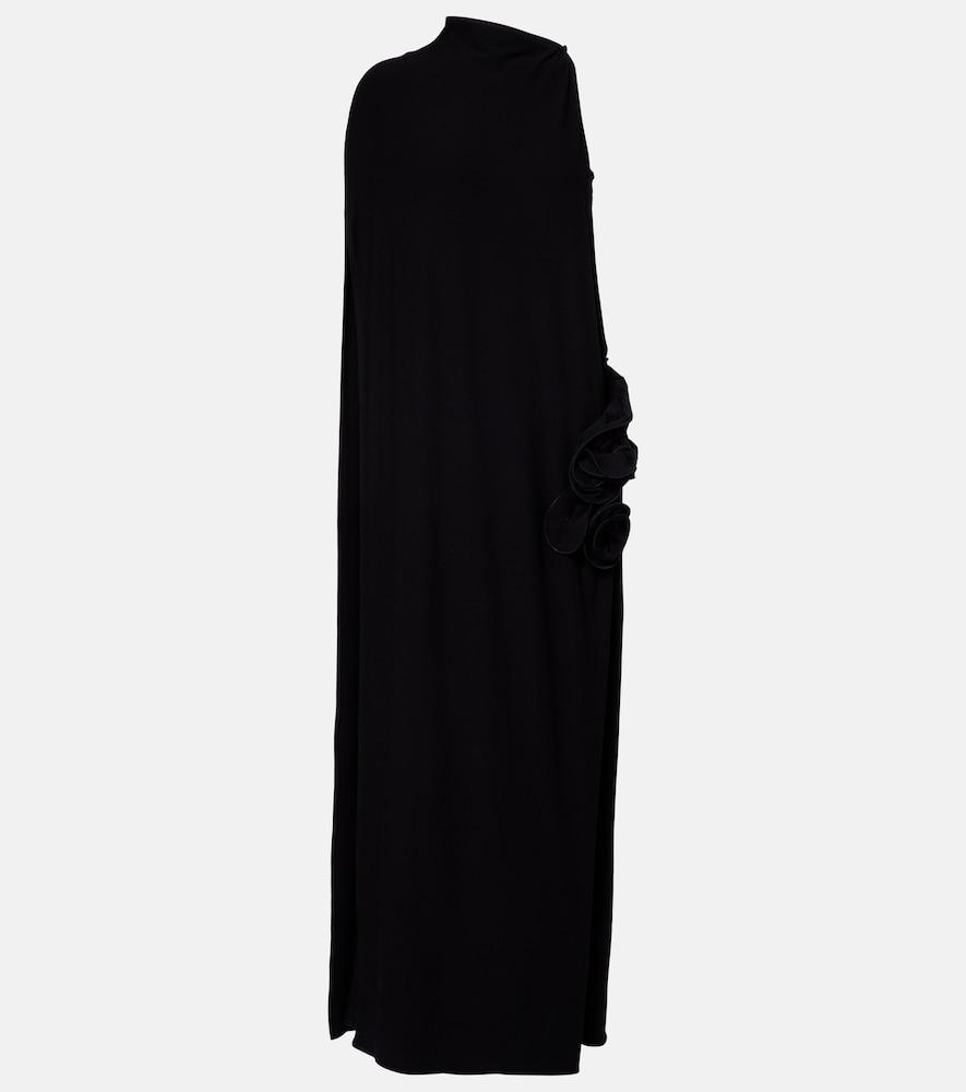 magda butrym caped asymmetric gown