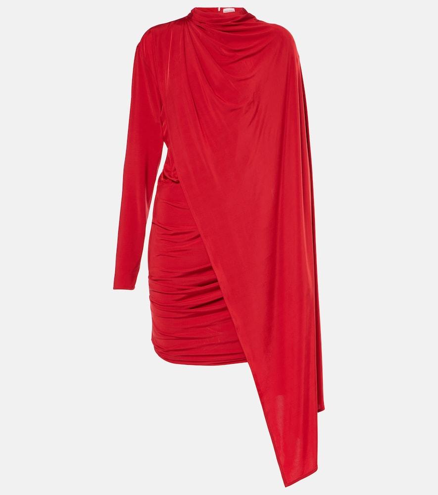 magda butrym caped cupro-blend minidress