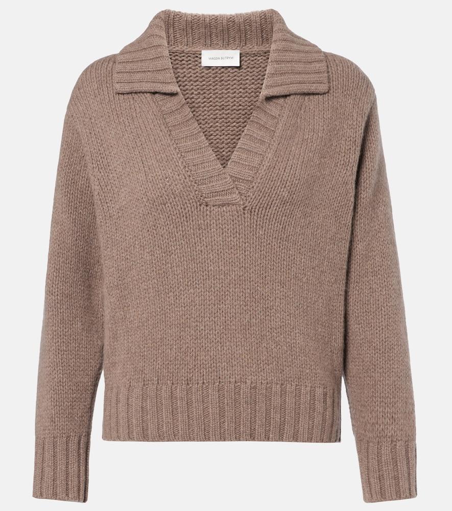 magda butrym cashmere polo sweater