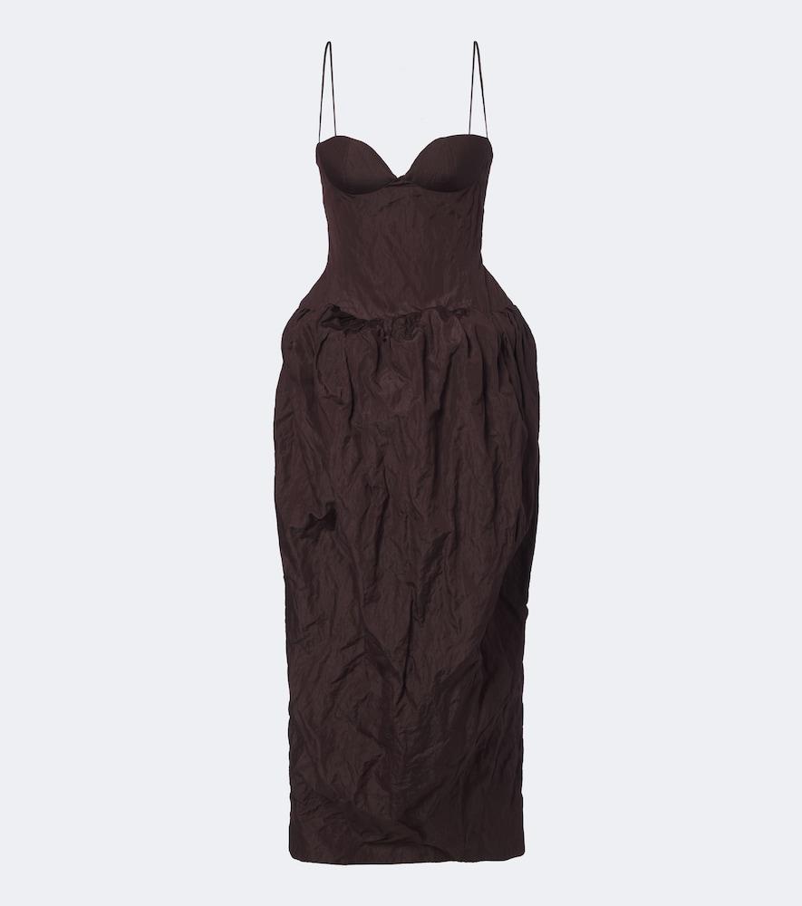 magda butrym cotton-blend bustier dress