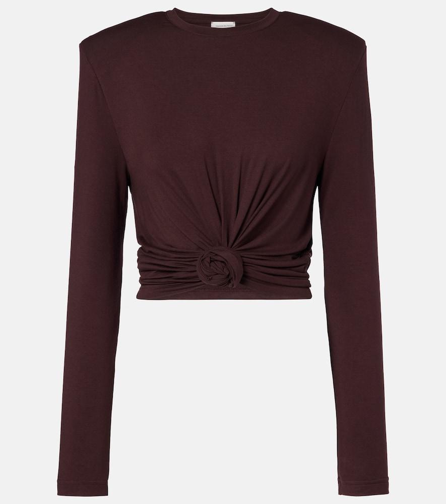 magda butrym cotton-blend top