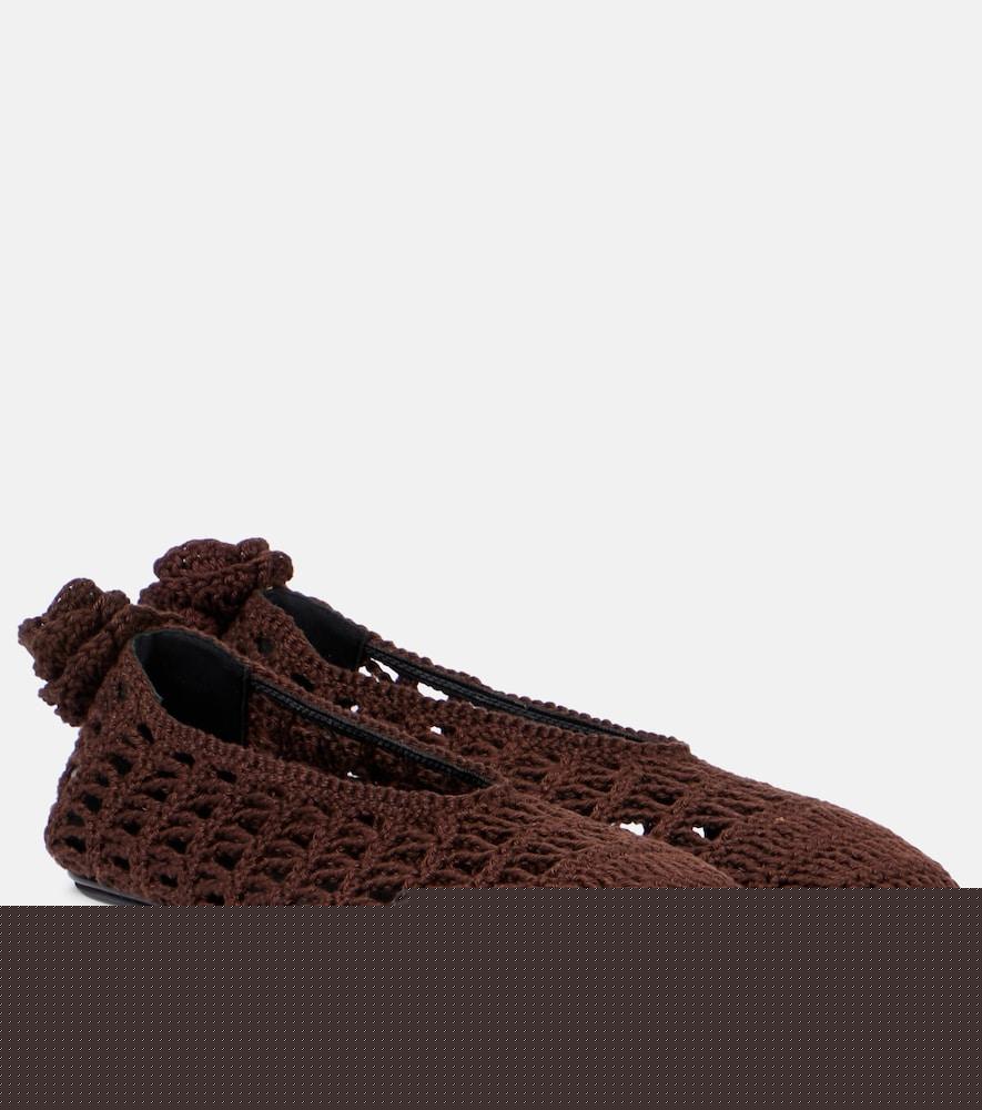 magda butrym crochet ballet flats