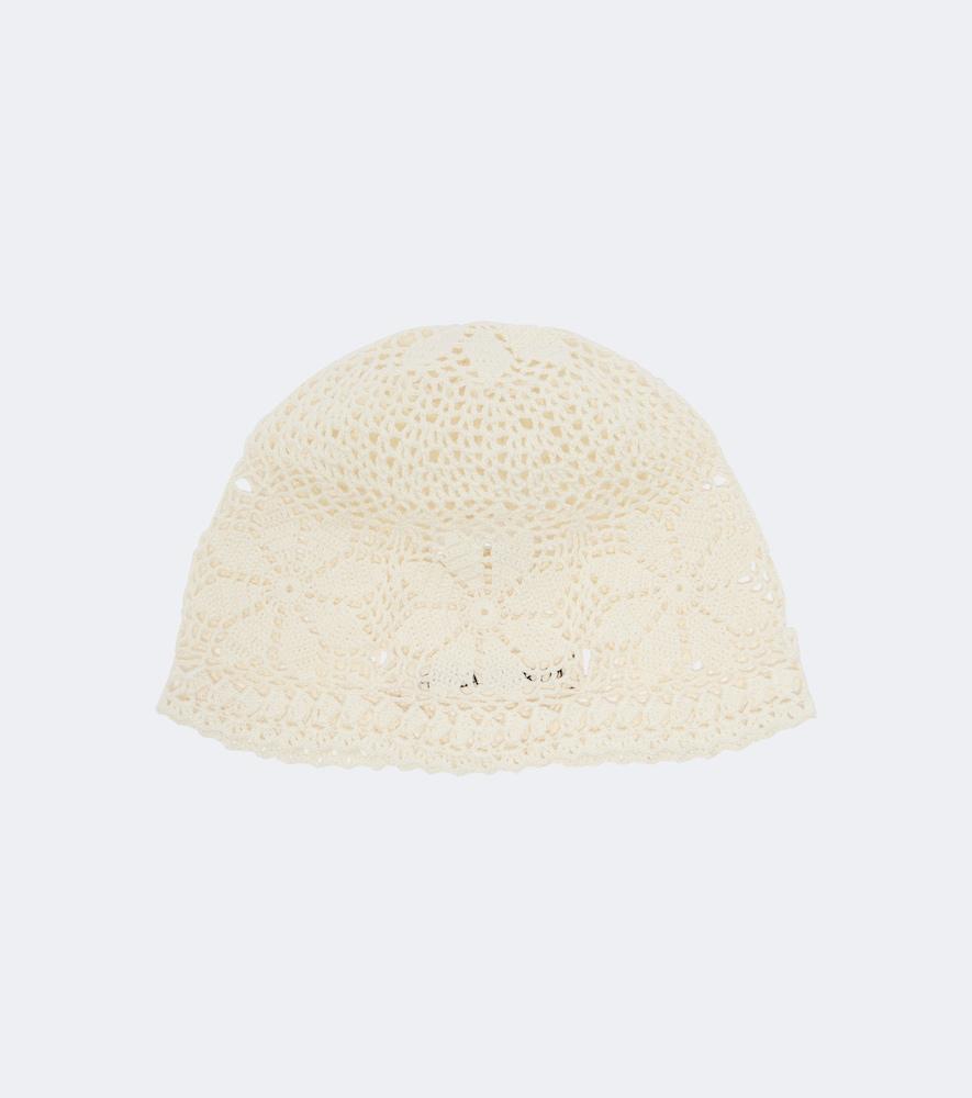magda butrym crochet cotton beanie