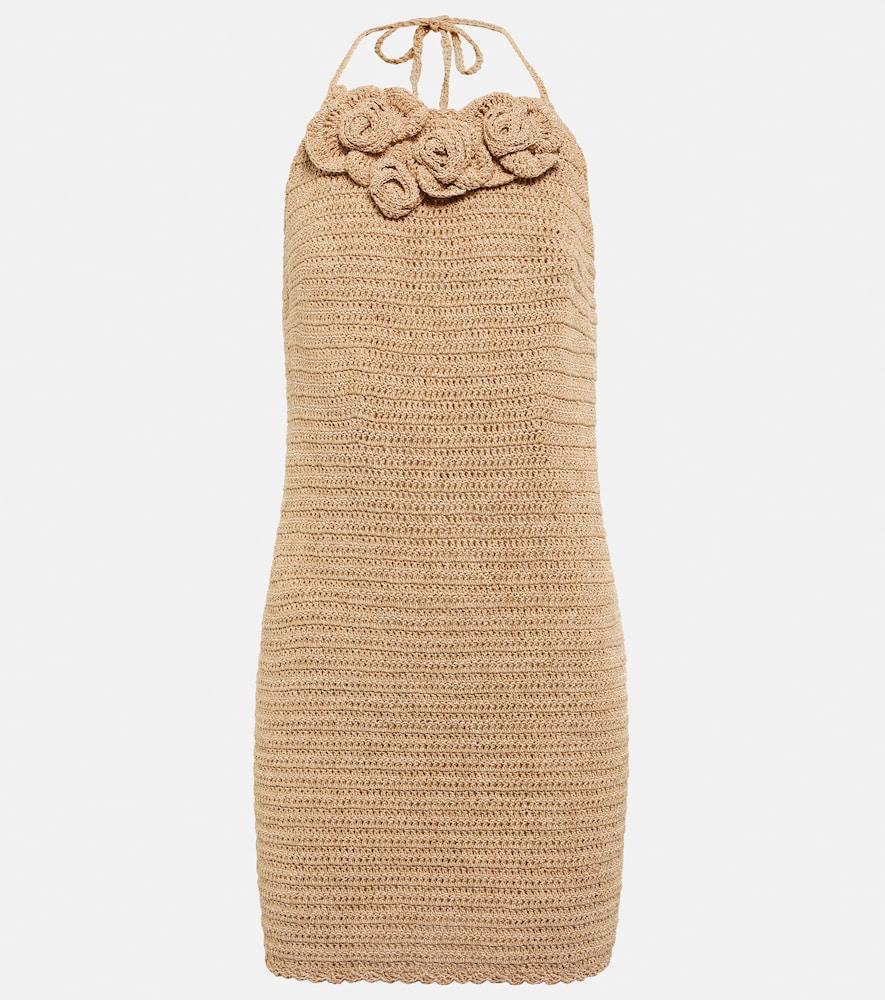 magda butrym crochet cotton-blend minidress