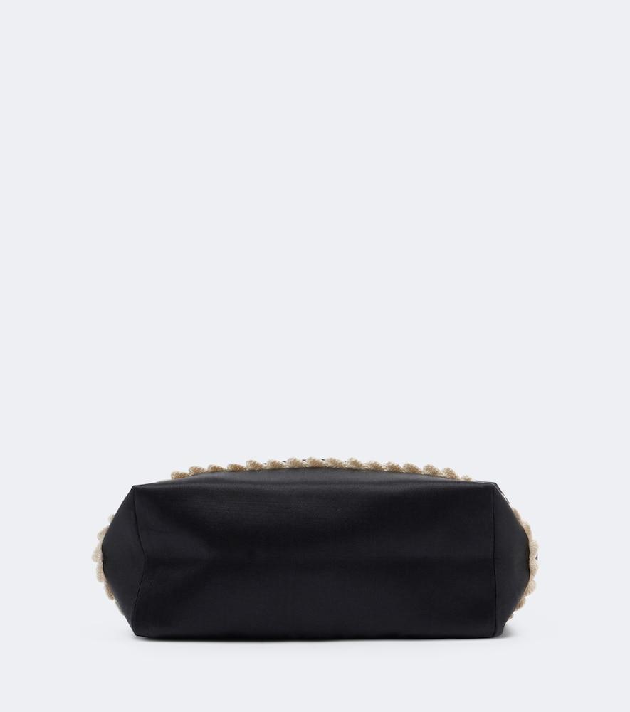 magda butrym crochet-trimmed clutch