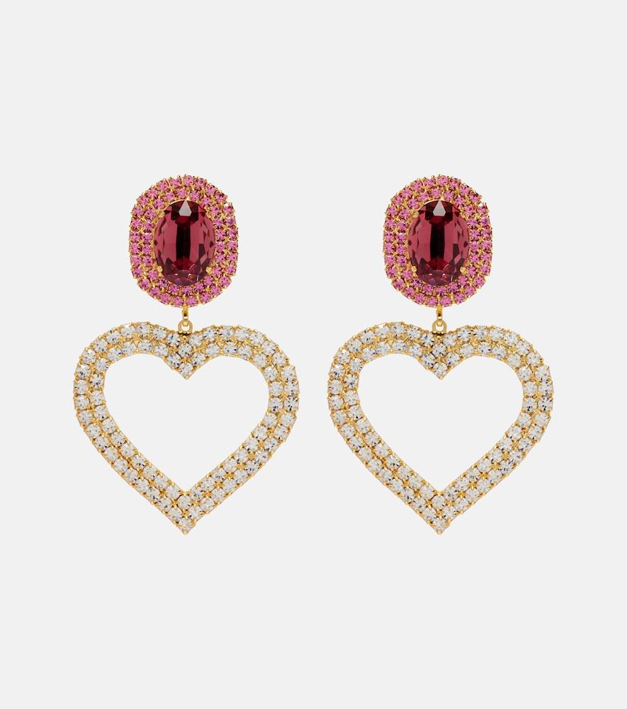 magda butrym crystal-embellished clip-on earrings