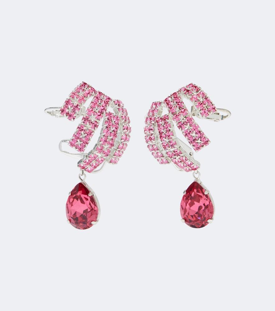 magda butrym crystal-embellished drop earrings