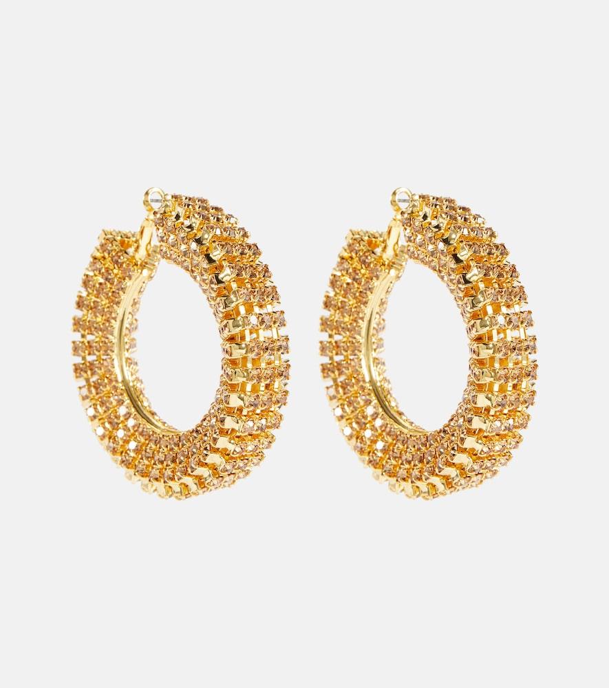 magda butrym crystal-embellished hoop earrings