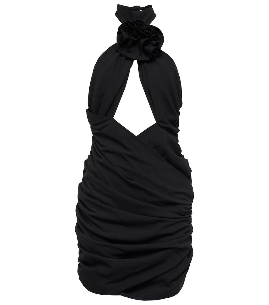 magda butrym cutout silk-blend minidress