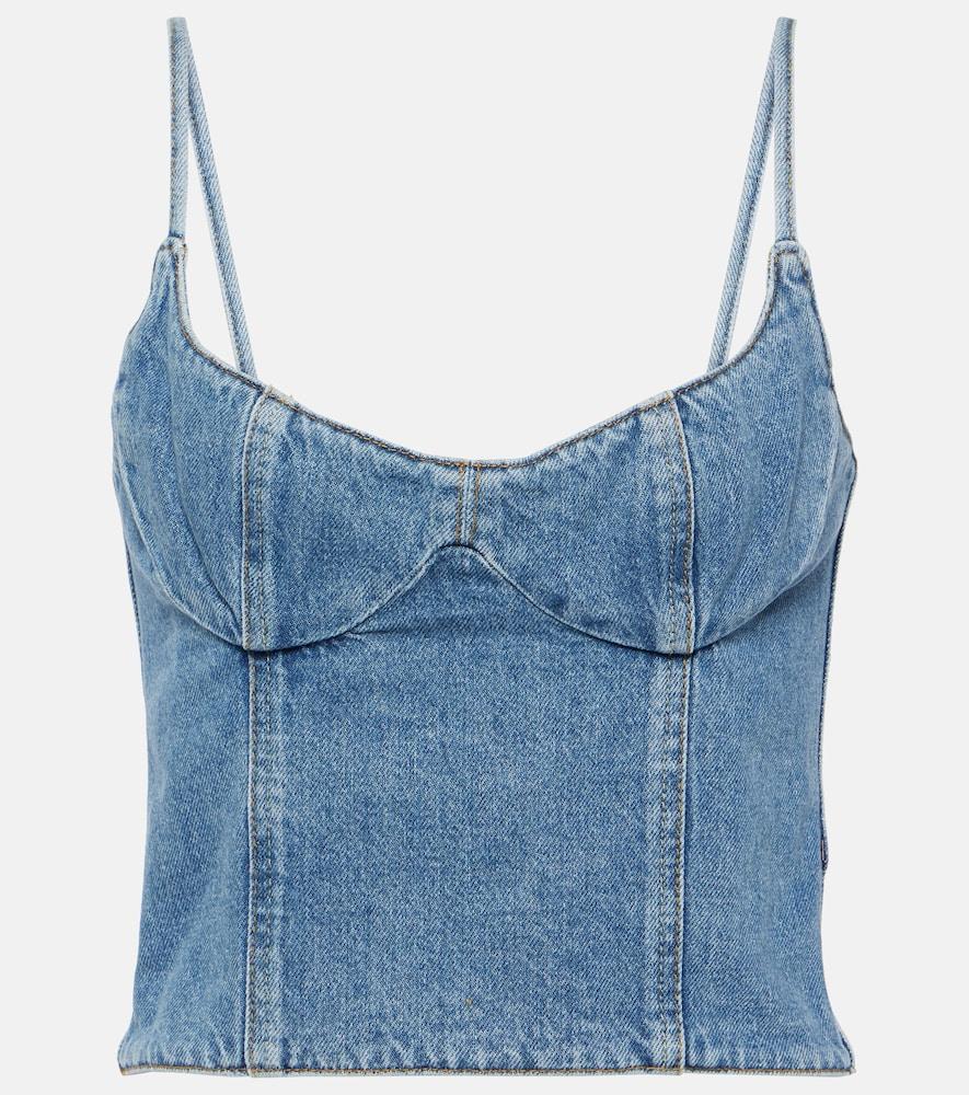 magda butrym denim bustier
