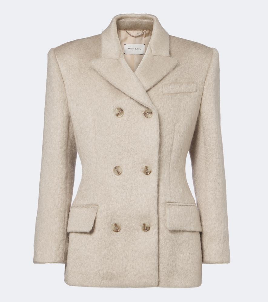 magda butrym double-breasted wool-blend blazer