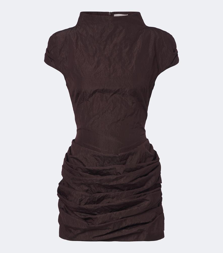 magda butrym draped cotton-blend minidress