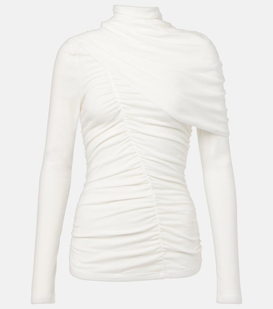 magda butrym draped cotton blouse