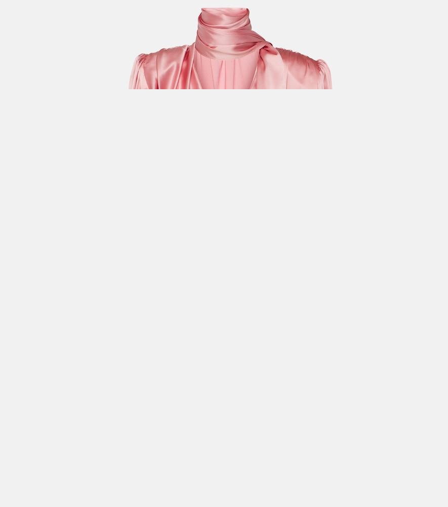 magda butrym draped silk-blend blouse