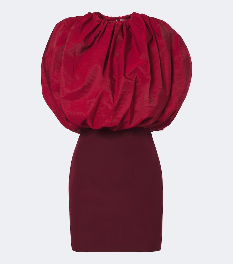 magda butrym draped silk-blend minidress