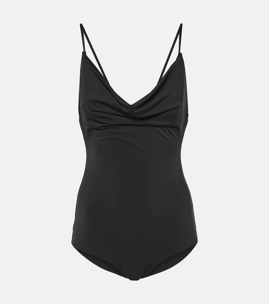 magda butrym draped swimsuit
