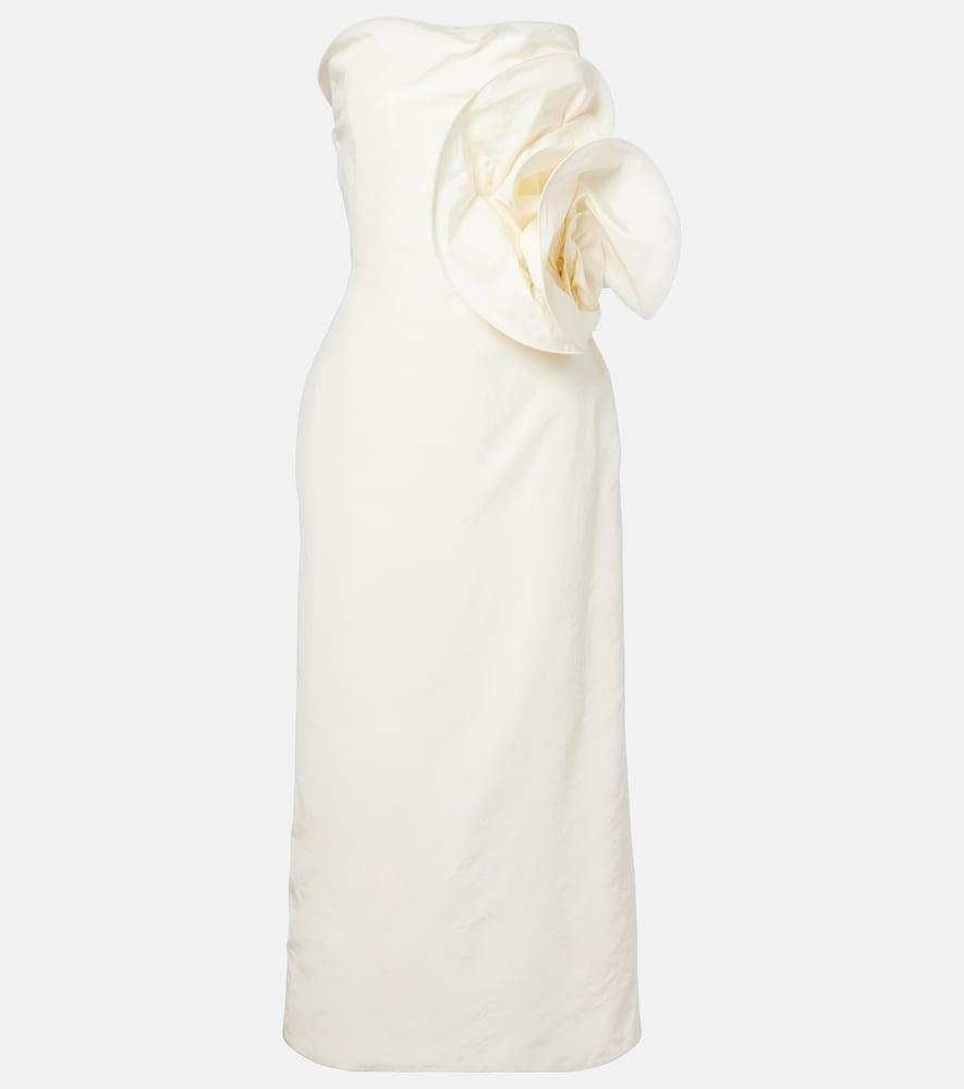 magda butrym floral-appliqué corset dress