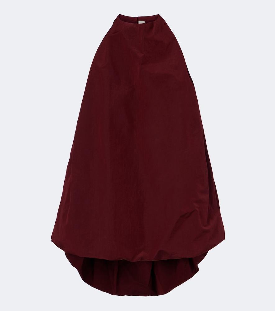 magda butrym halterneck cotton and silk top