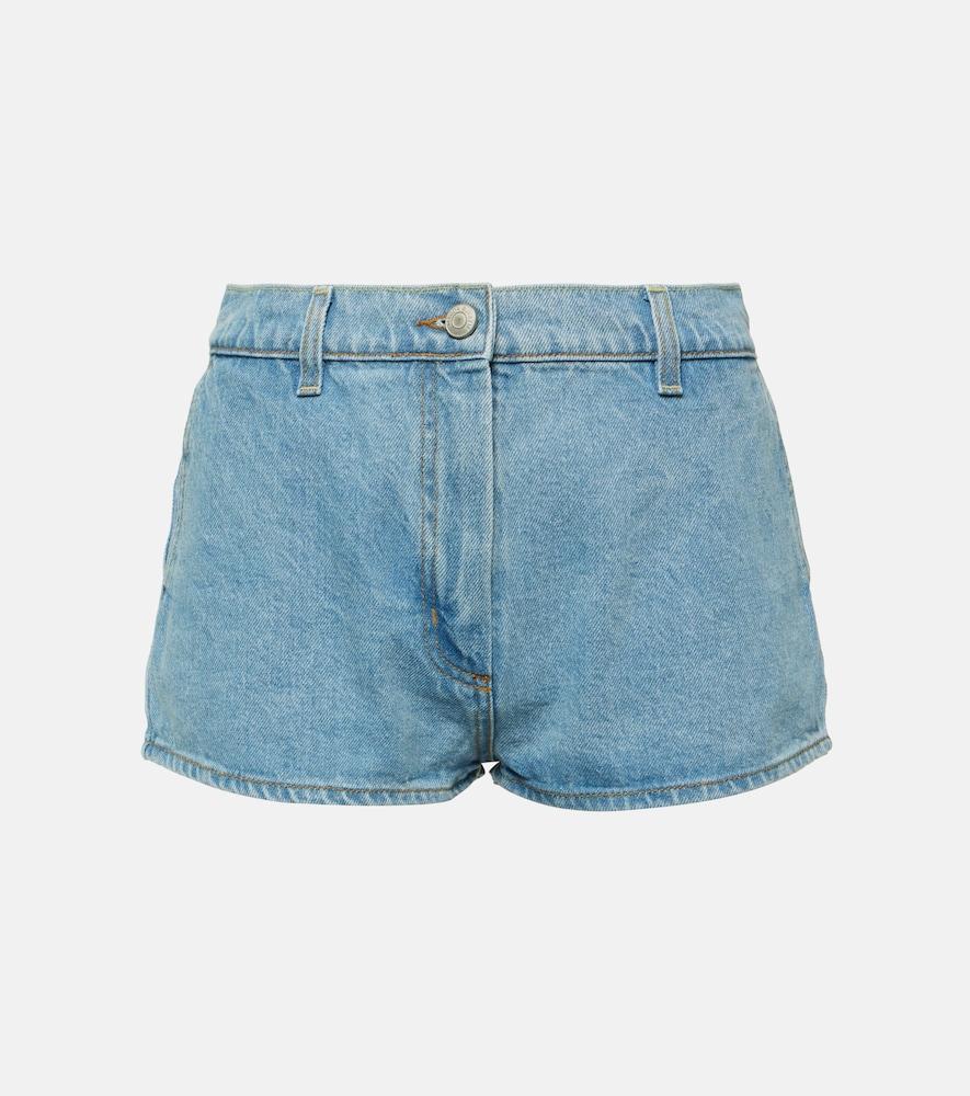 magda butrym high-rise denim shorts