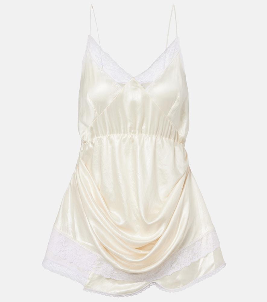 magda butrym lace-trimmed minidress