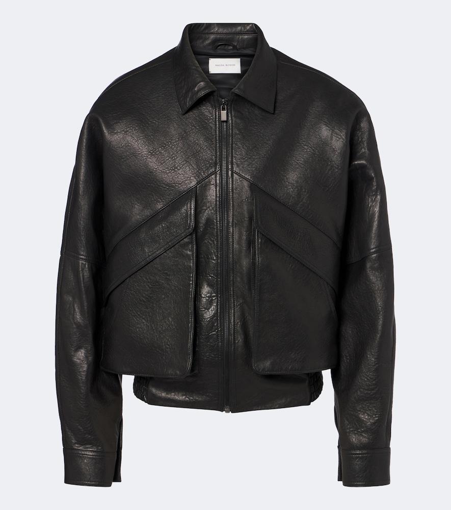 magda butrym leather blouson jacket