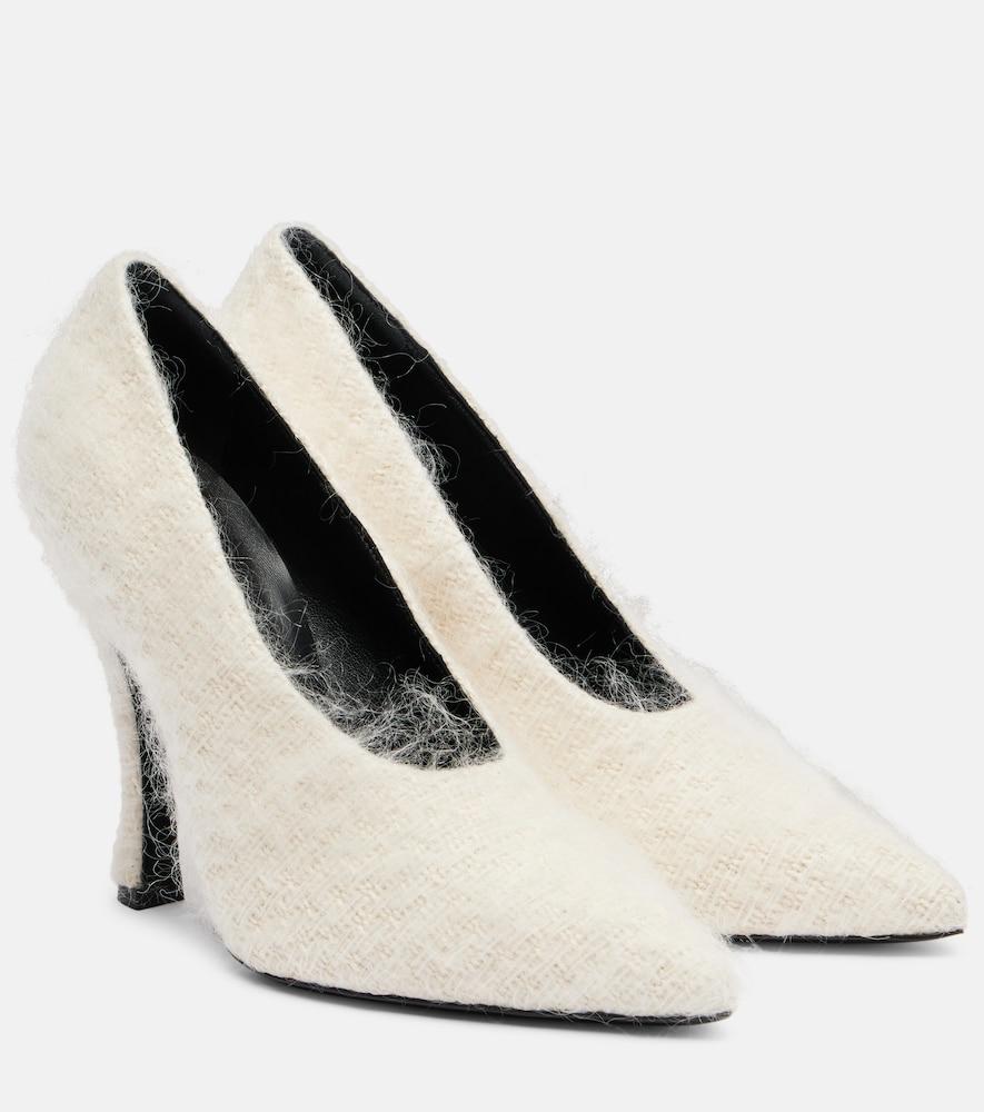 magda butrym leather-trimmed pumps