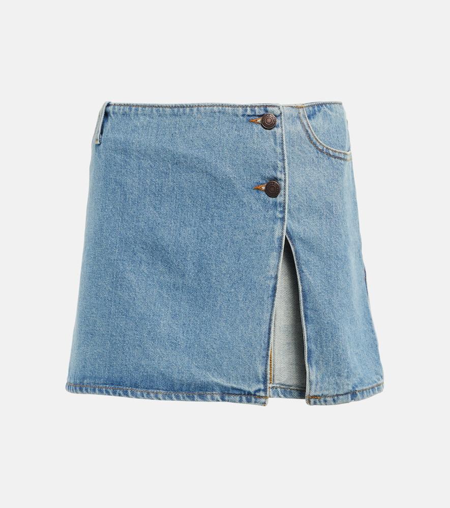 magda butrym low-rise denim miniskirt