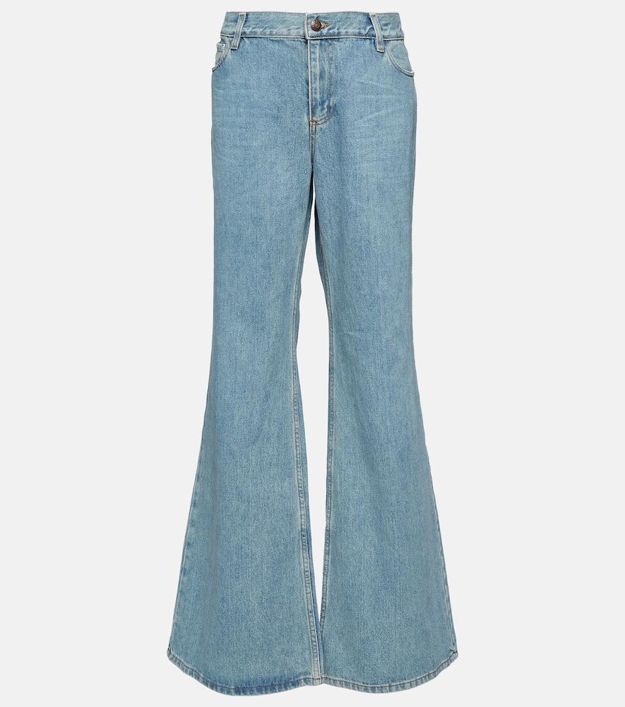 magda butrym low-rise flared jeans