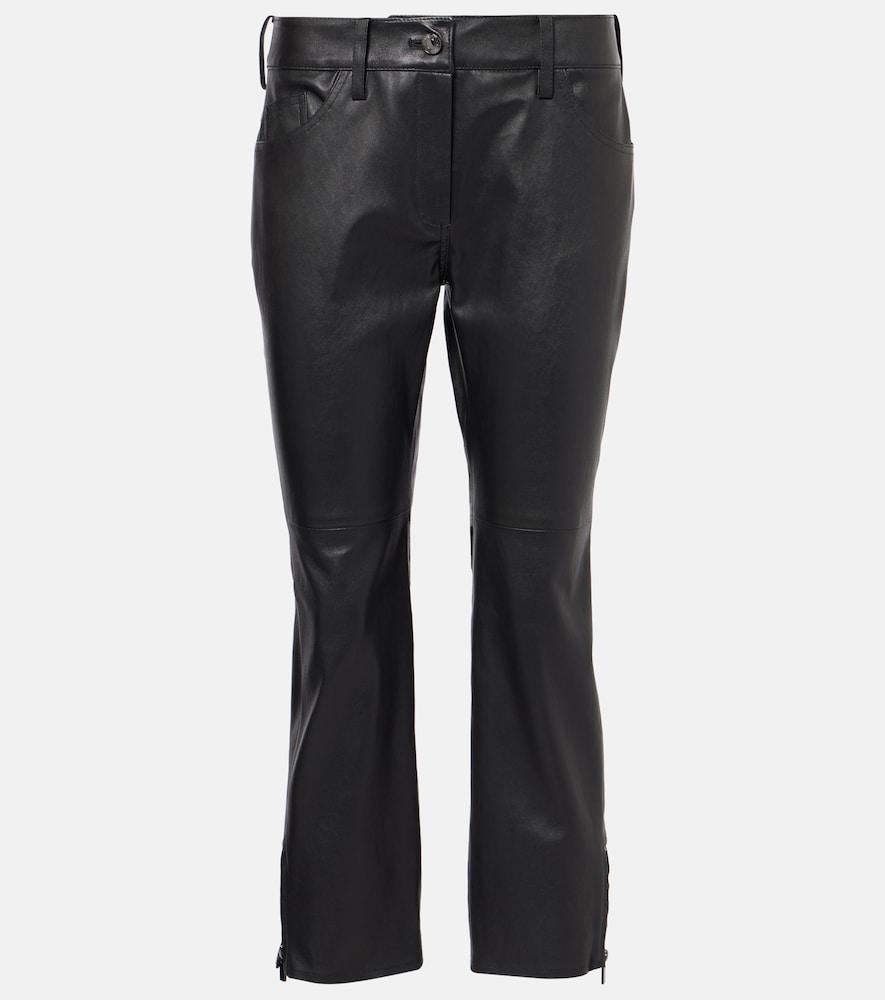 magda butrym low-rise leather capris